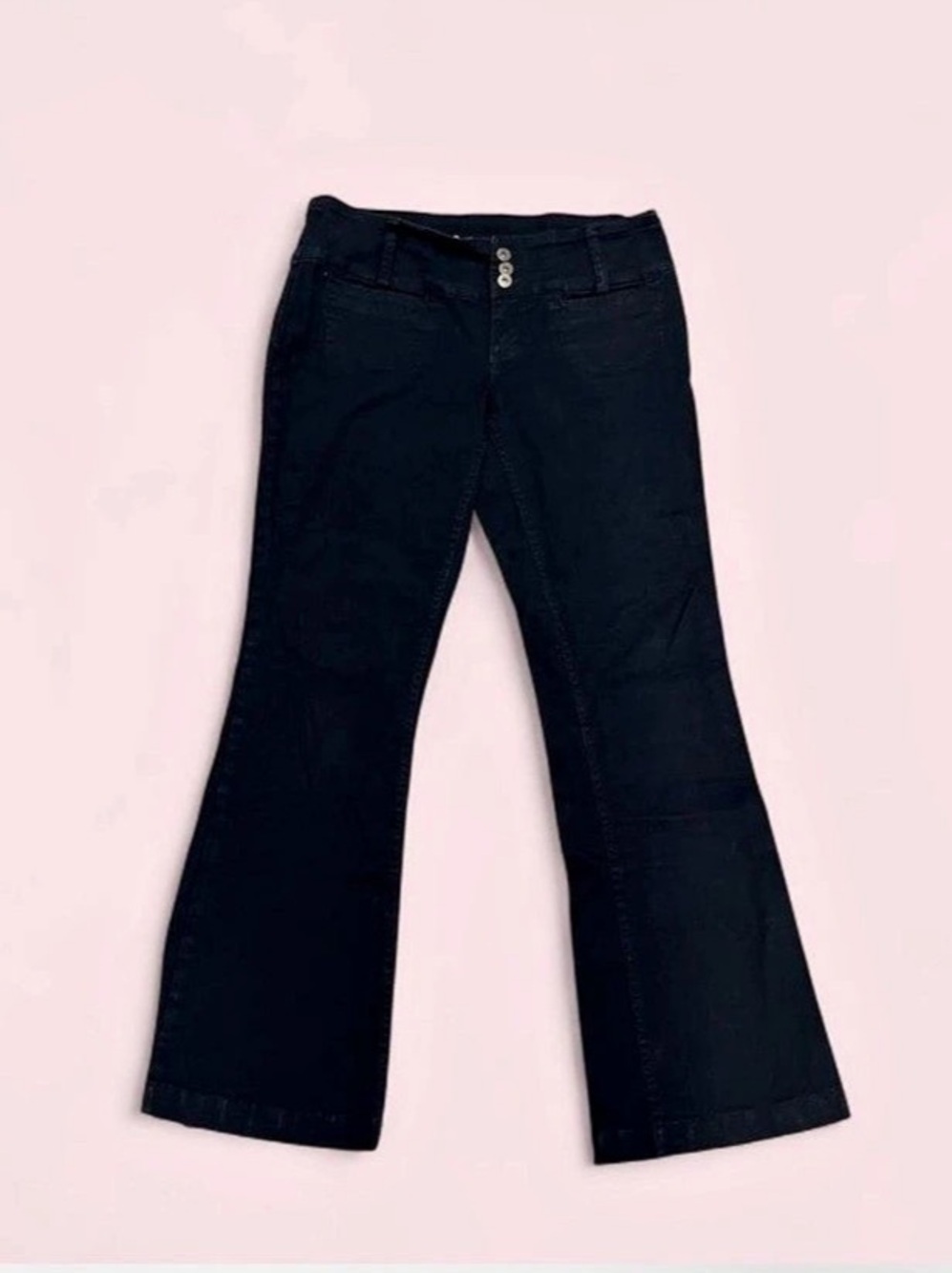 Y2K Garage Black Low Rise Bootcut Jeans